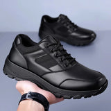 New Platform Cow Leather Casual Sneakers for Men Designer Autumn Winter Cotton Black Outdoor Men's Sports Shoes Zapatos Hombre